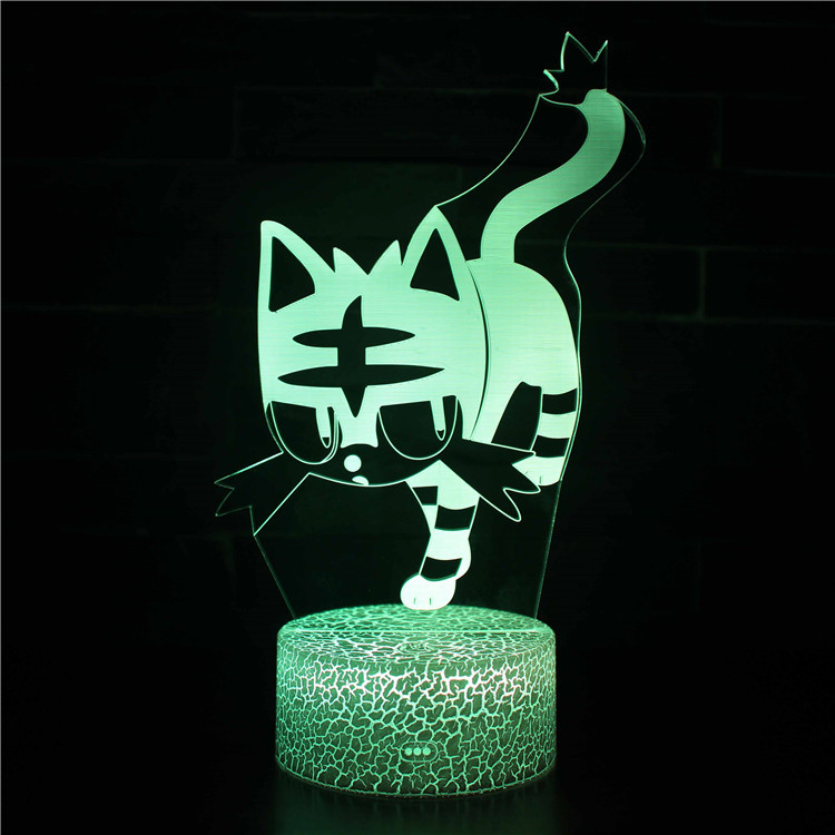 Cross-Border Hot 3d Small Night Lamp Bedroom Bedside Atmosphere Touch Decorative Lamp Birthday Gift Snoopy Table Lamp