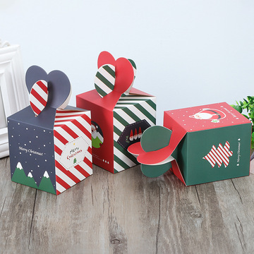 s8平安夜苹果圣诞盒平安纸盒糖果盒包装礼盒88果礼品包装盒圣诞