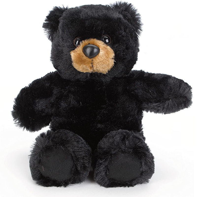 黑色小熊毛绒玩具公仔布娃娃儿童睡觉安抚抱枕大黑熊儿童玩偶定制