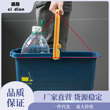 批发拖把桶长方形拖布桶单桶塑料水桶家用手提储水用大容量拖地挤