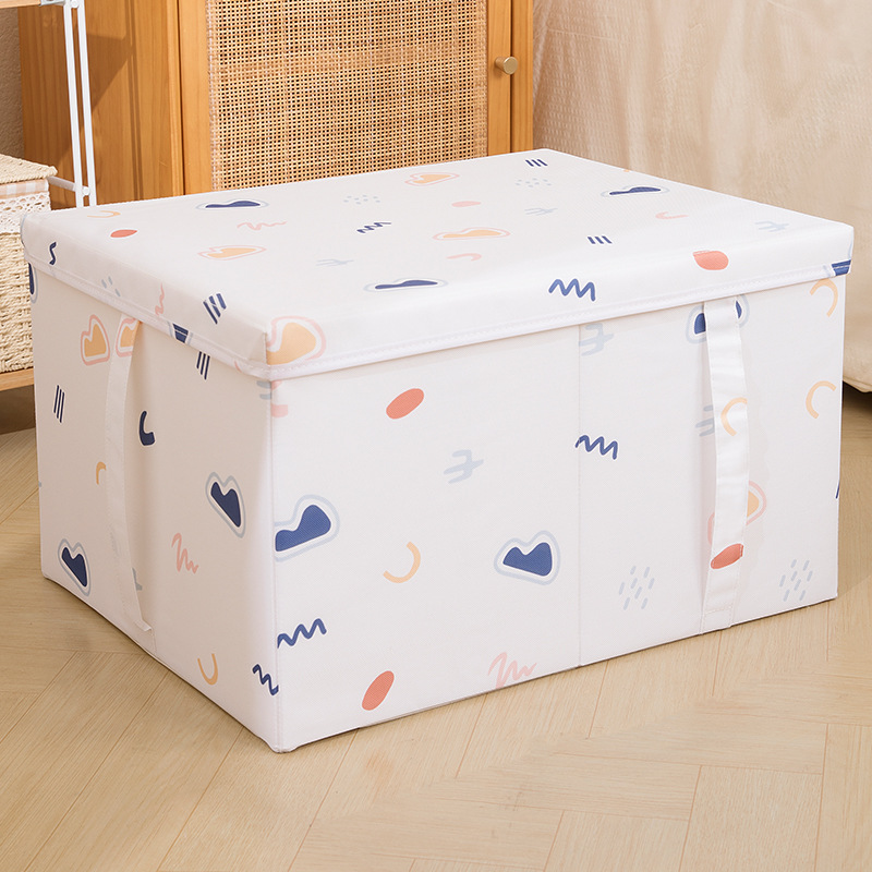 Amazon New Product Supply Cartoon Printing Tiandigai Storage Box Foldable Wardrobe Storage Box with Handle