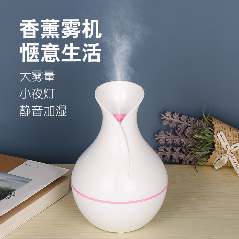 Factory Wholesale Small Vase Humidifier Aroma Diffuser Portable USB Car Air Conditioner Humidifier Mini Humidifier