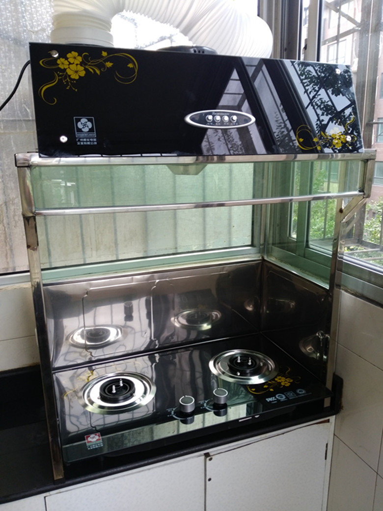 厨房家用抽油烟机支架排烟机支撑支架灶台拢烟罩子阳台油烟机架子