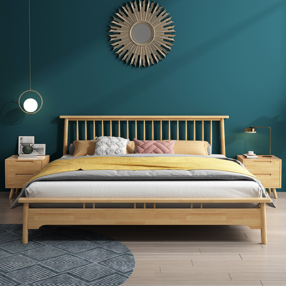 8双人主卧1.5米单人温莎床日式民宿风格床