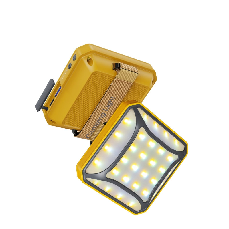 2023 New Multi-Functional Camping Lights with Double Colors Can Be Used as Portable Lights and Tent Lights for 70 Hours.