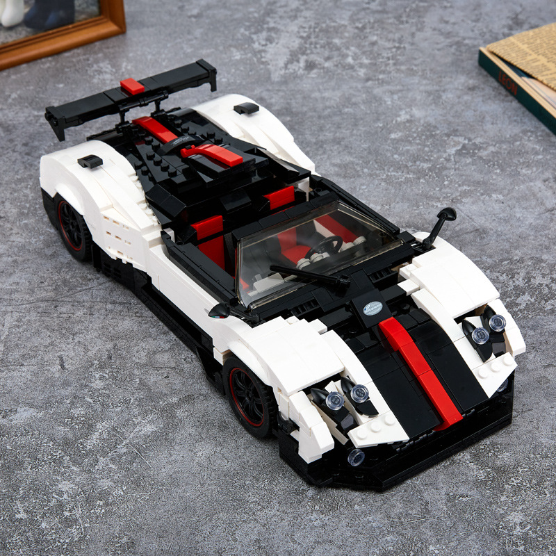星辉正版授权帕加尼拼装积木赛跑车兼容乐高支持跨境一件代发玩具