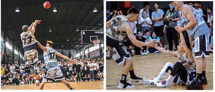 草厂格斗传说迷彩篮球服套装男印制联赛印字号背心比赛训练篮球衣