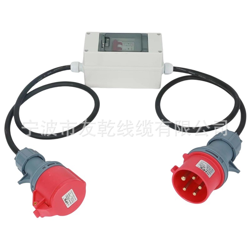欧洲标准3相CE VDE H07RN-F延长线，带工业插头，防水延长线415V
