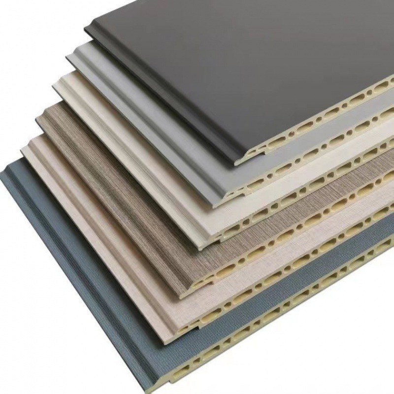 竹木纤维板纤维集成墙板装修自装快装吊顶护墙板扣板家用全屋室内