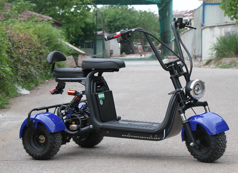 跨境三轮小x7哈雷电动车锂电可拆卸电瓶车双电池宽胎真空73自行车