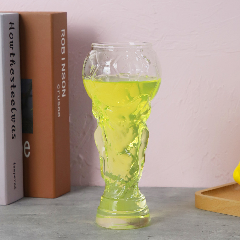 创意玻璃啤酒杯大力神足球杯世界杯造型啤酒杯玻璃杯-阿里巴巴