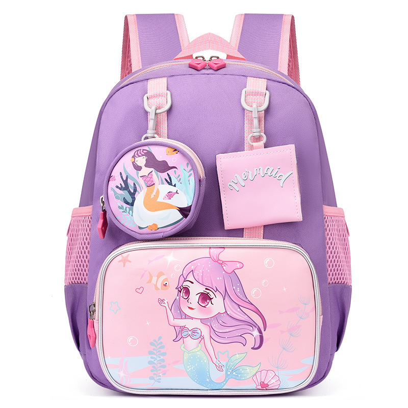 New Children's Kindergarten Primary School First to Second Grade Schoolbag Boys and Girls Fun Cartoon Backpack Lightweight Backpack