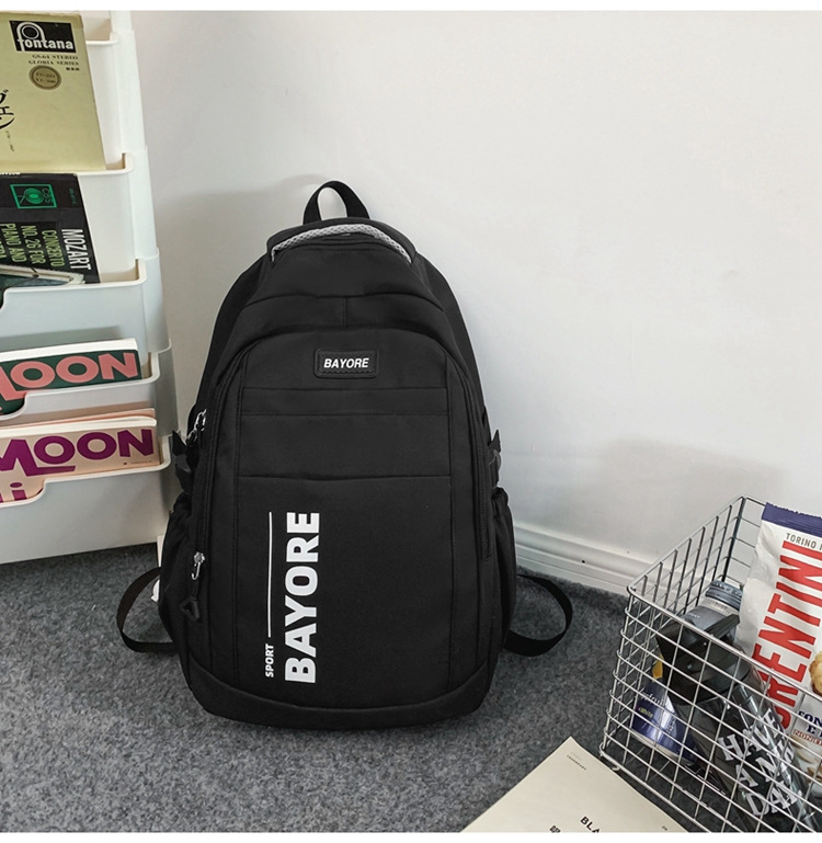 Simple All-Match Schoolbag Female Junior High School Student High School High School Large Capacity Vintage Backpack Travel Computer Backpack