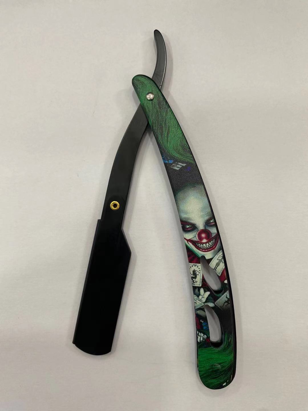 老式剃刀小丑剃须刀手动刮胡刀刮脸刮汗毛刮刀剃头理发刀架胡须刀