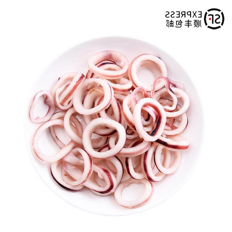 顺丰5斤包邮 鲜冻鱿鱼圈鲜鱿鱼新鲜鱿鱼花饭店火锅烧烤冷冻鱿鱼