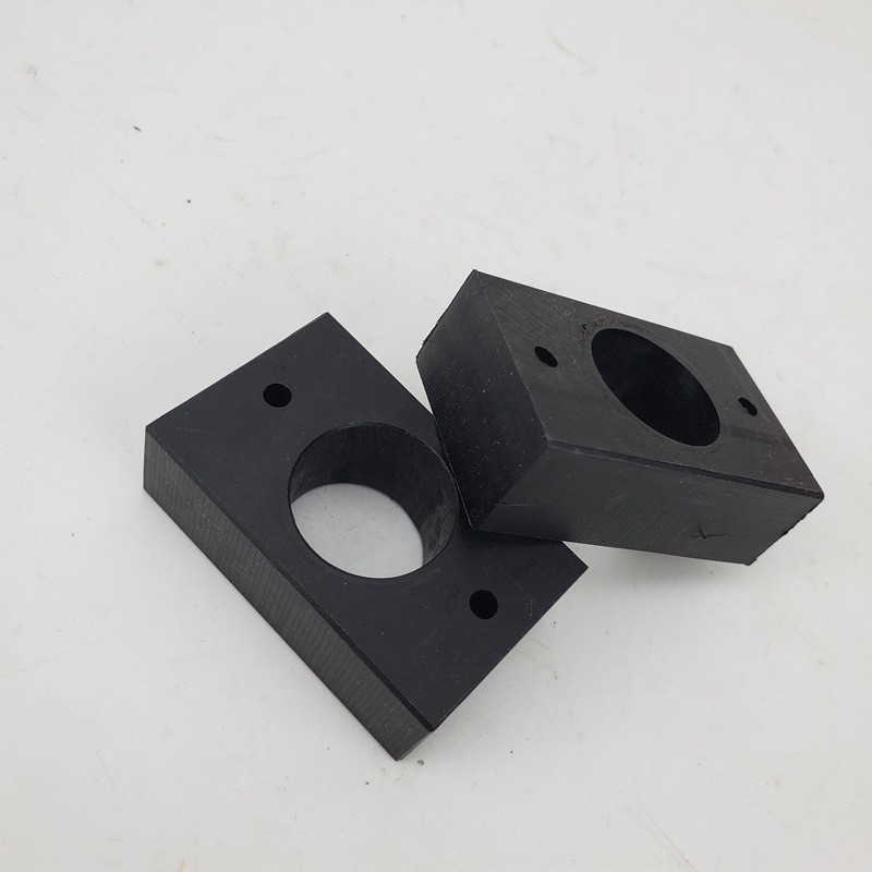 供应减震橡胶垫块 桥梁隔震缓冲垫块 黑色高弹减震块工业橡胶垫块