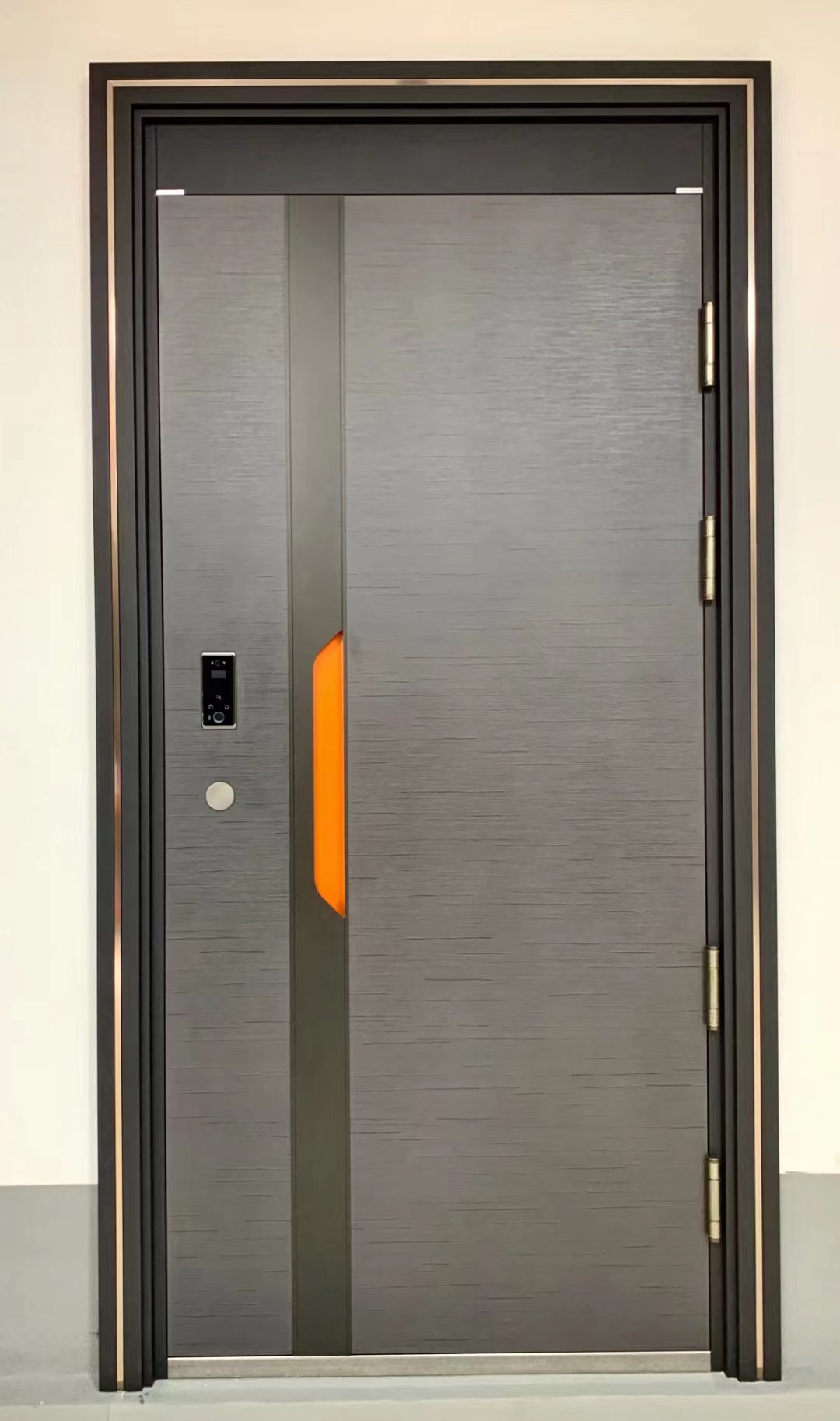 城市小区专业工程门子母门甲级防盗门足10公分门扇小区入户门