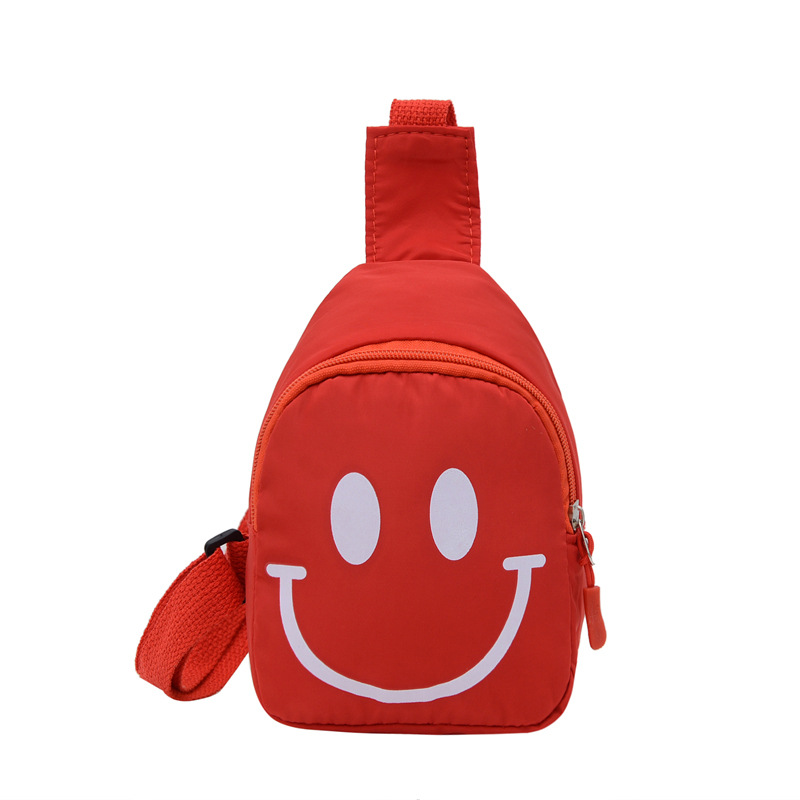 New Smiley Face Kindergarten Change Purse Cute Crossbody Bag Cute Multi-Color Nylon Cloth Coin Purse for Women