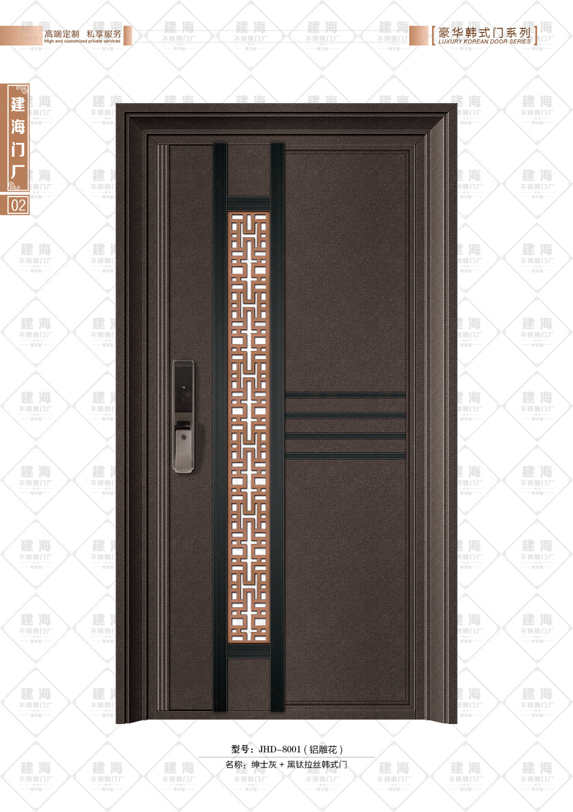 品牌相似现货家用甲级入户单门双色轻奢进户子母门百搭套房大门高端防