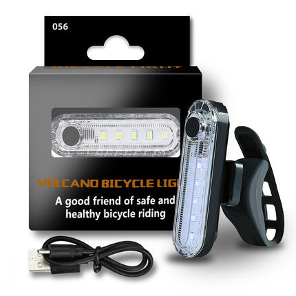 Bicycle Light Night Riding Led Flash Single Light Usb Charging Taillight Highlight Cycling Light Bicycle Accessories 056