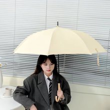 IP9D雨伞长柄太阳伞防晒防紫外线直杆黑胶遮阳伞学生定 制广告伞