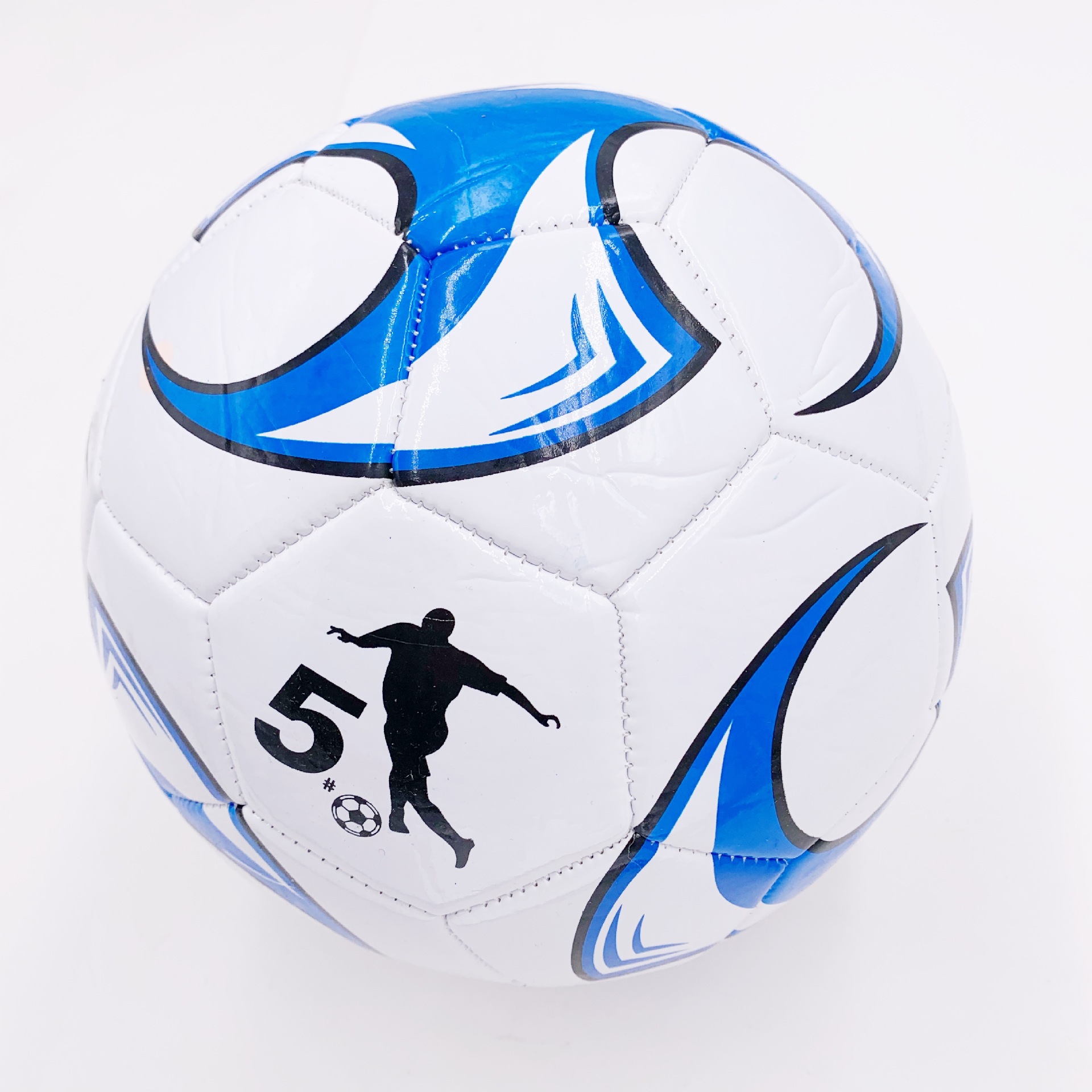 【秀出彩】5号风车足球红色黄色混色足球学生足球