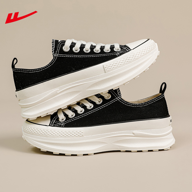 回力女鞋帆布鞋女2024新款春夏季厚底休闲鞋增高透气鞋子百搭板鞋