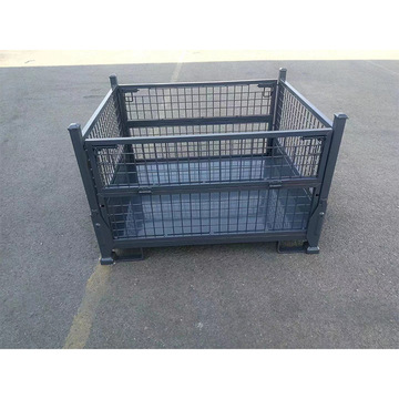 金属网箱立体库折叠料箱折叠网格料箱汽车厂家用料箱镀锌网格料箱