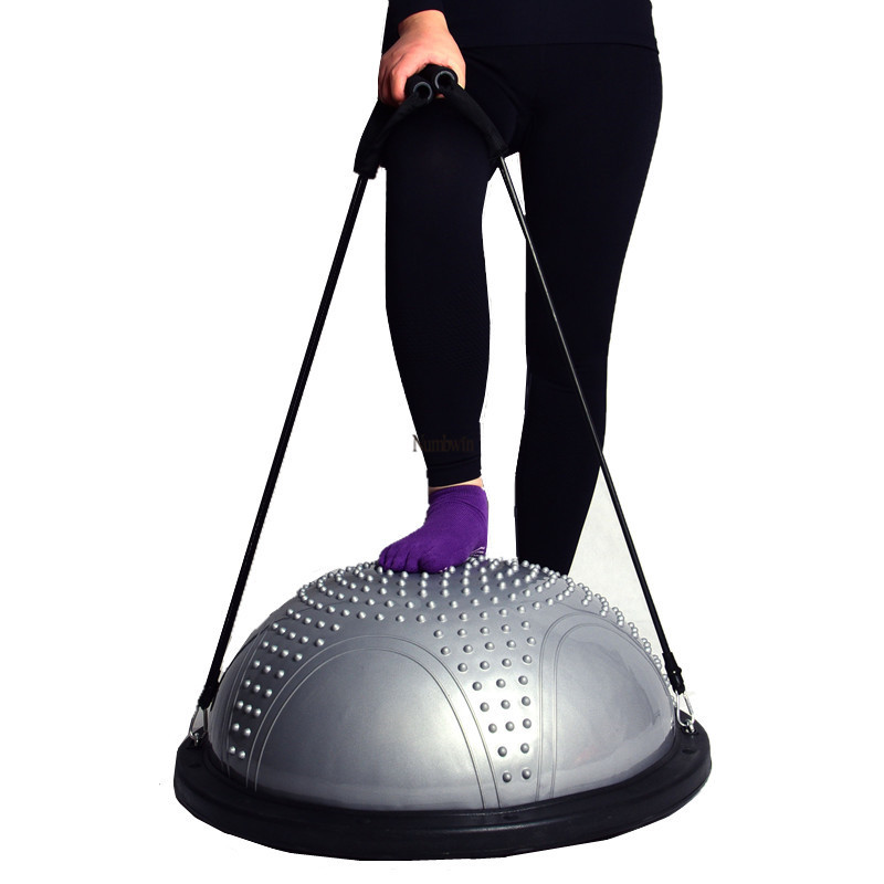 60cm波速球按摩点半圆平衡球普拉提脚踩瑜伽健身球拉力器家用半球