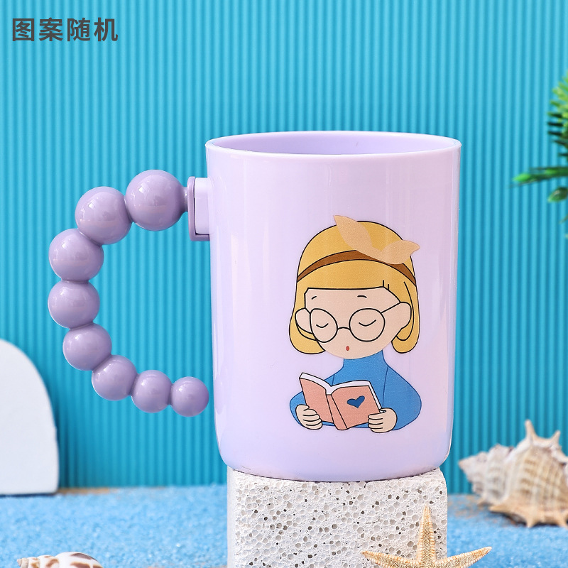 Creative Girl Mouthwash Cup Cute Style Couple Cups Milk Skin White Good-looking Cup Plastic Tooth Mug Wholesale