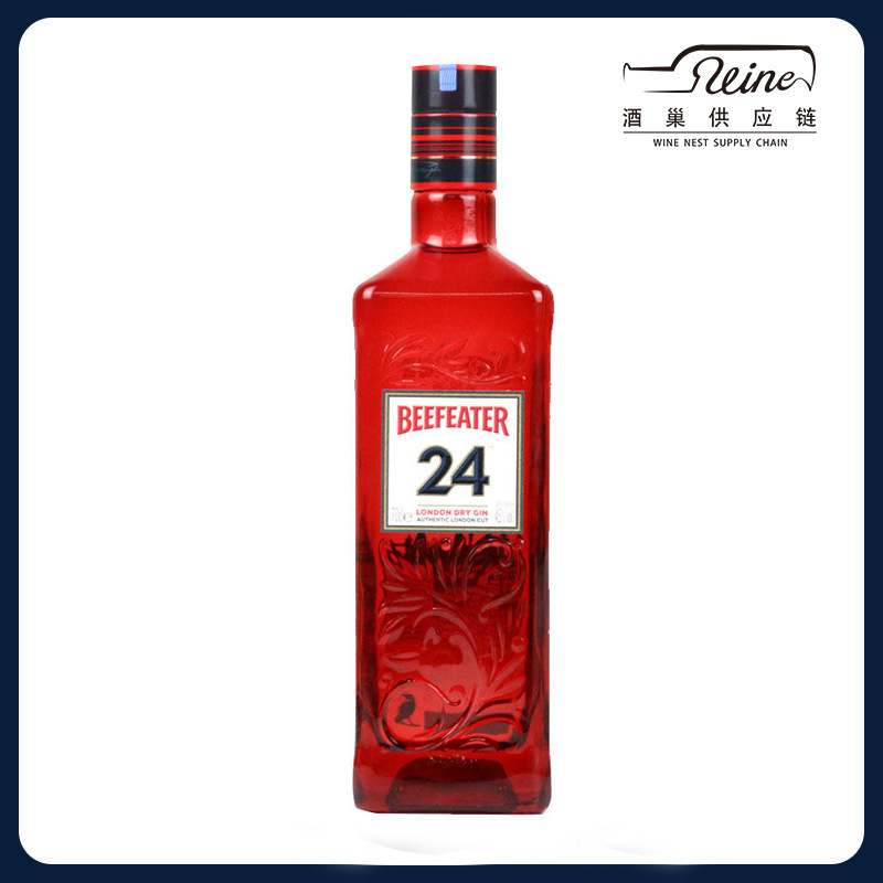 洋酒 必富达24金酒 蒸馏酒 伦敦原必富达金酒 beefeater 24 gin