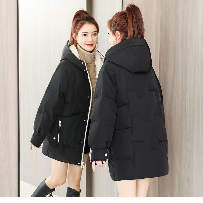 女款高端女中长款加外套白鸭绒保暖棉服冬季学生服饰一手货源批发