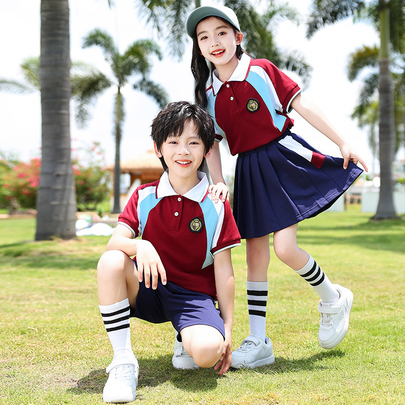 春秋季幼儿园园服学院风班服中小学生校服套装儿童冲锋衣运动会 图片