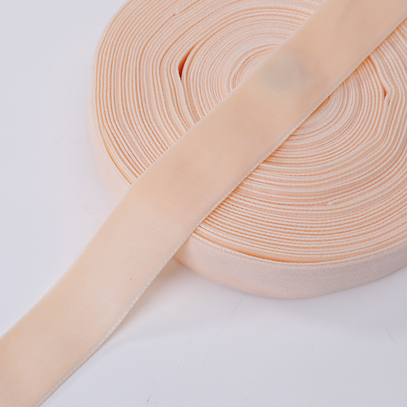 Nylon Single-Sided Velvet Ribbon Bowknot Ribbon Handmade Diy Ribbon Fluff Hair Accessories Ribbon Clothing Accessories