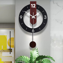 简约网红钟表挂钟客厅家用创意大气装饰时尚静音极简艺术石英时钟