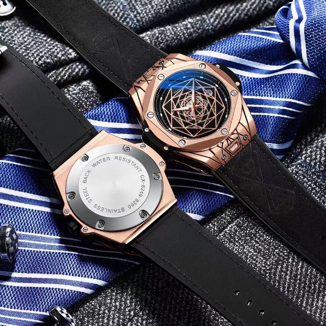 虫洞概念男士手表创意日历个性男学生潮流十大品牌正品高级感腕表