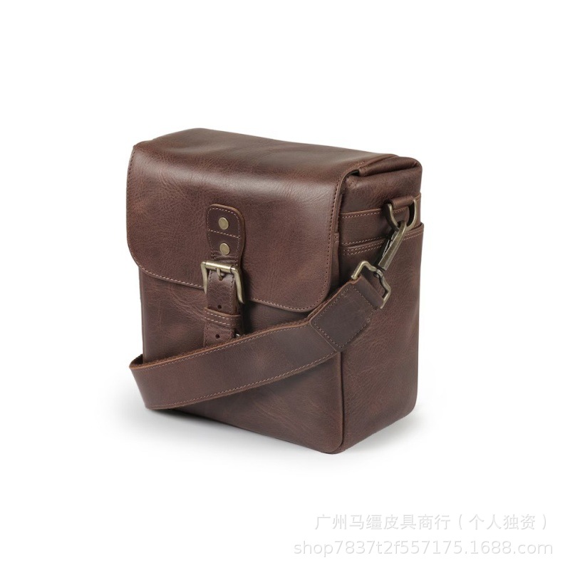 户外旅行复古植鞣牛皮单反相机包 真皮便捷式质感单肩斜挎包-阿里巴巴
