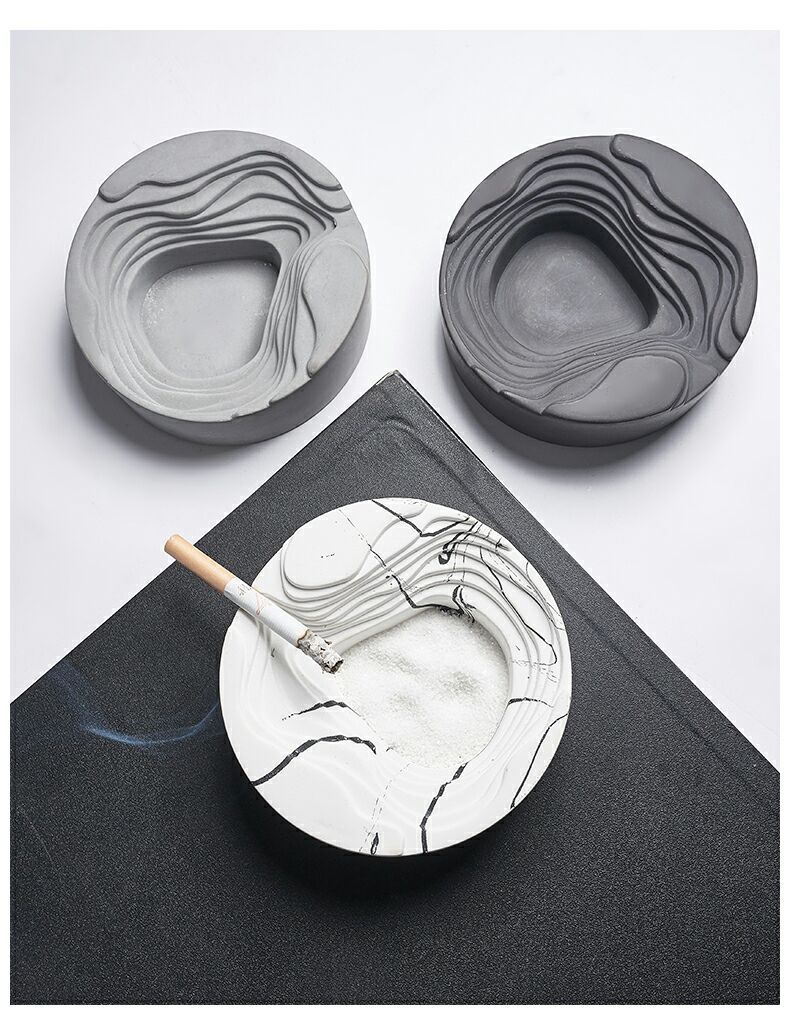 现代水泥烟灰缸 创意烟灰缸 烟灰缸定制 酒店民俗烟灰缸厂家直销