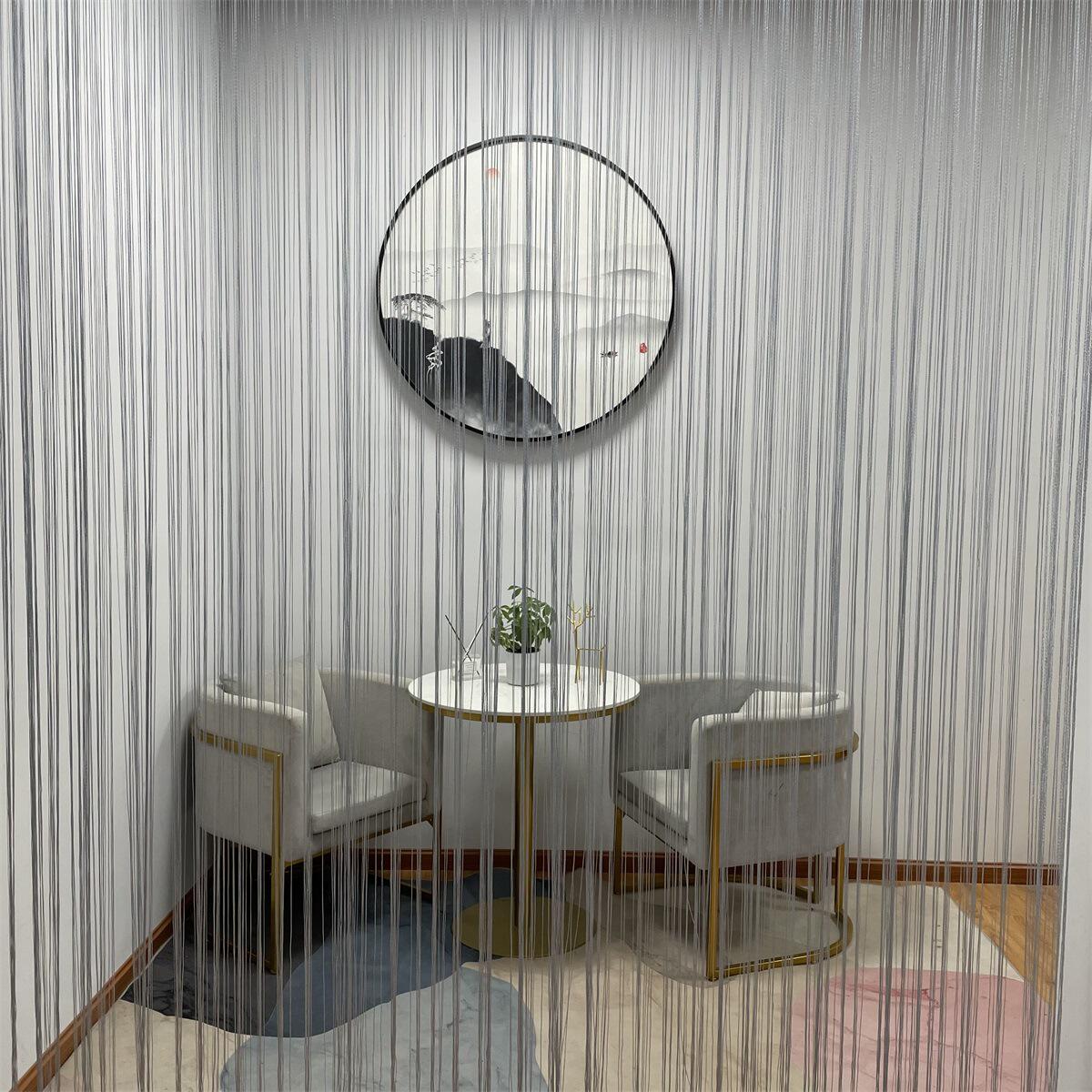 厂家直销 特价3米*3米直线帘婚庆装饰门帘线帘 成品挂帘隔断