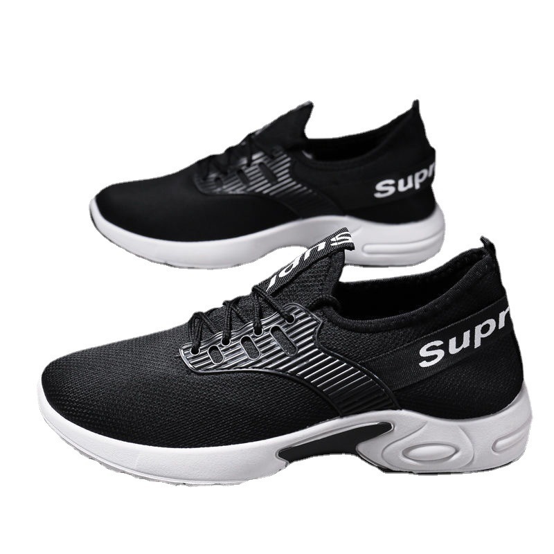 Summer Autumn Men's Shoes Breathable Mesh Shoes Running Shoes Men's Sports Shoes Student Shoes Casual Shallow Mouth Pumps Men's Shoes