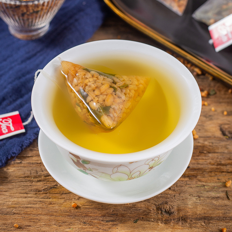 玄米茶100包日式寿司店玄米茶包小袋装蒸青绿茶另售日本饮料茶包