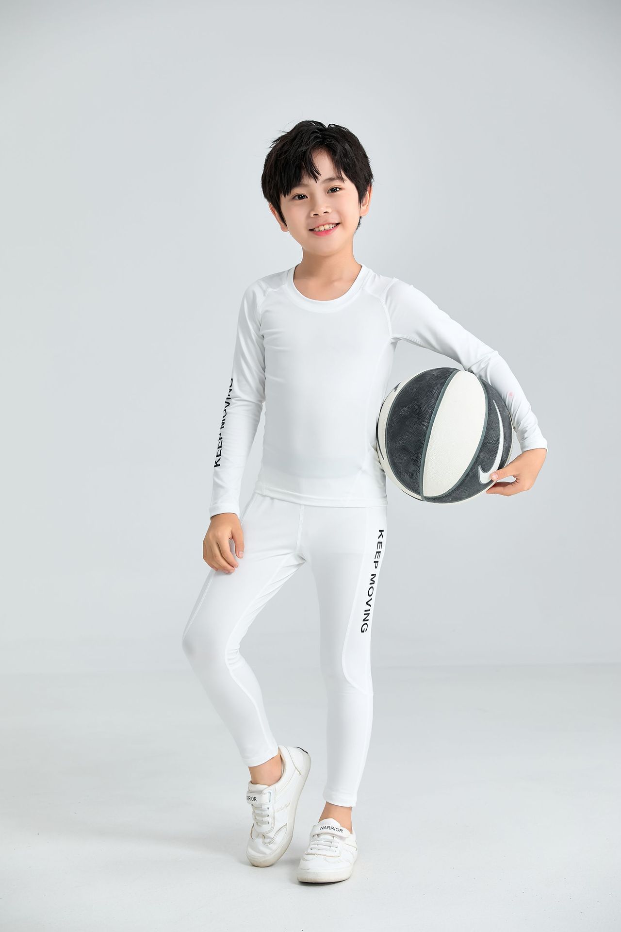 儿童紧身衣训练服秋冬运动套装打底服篮球足球速干衣男童健身瑜伽