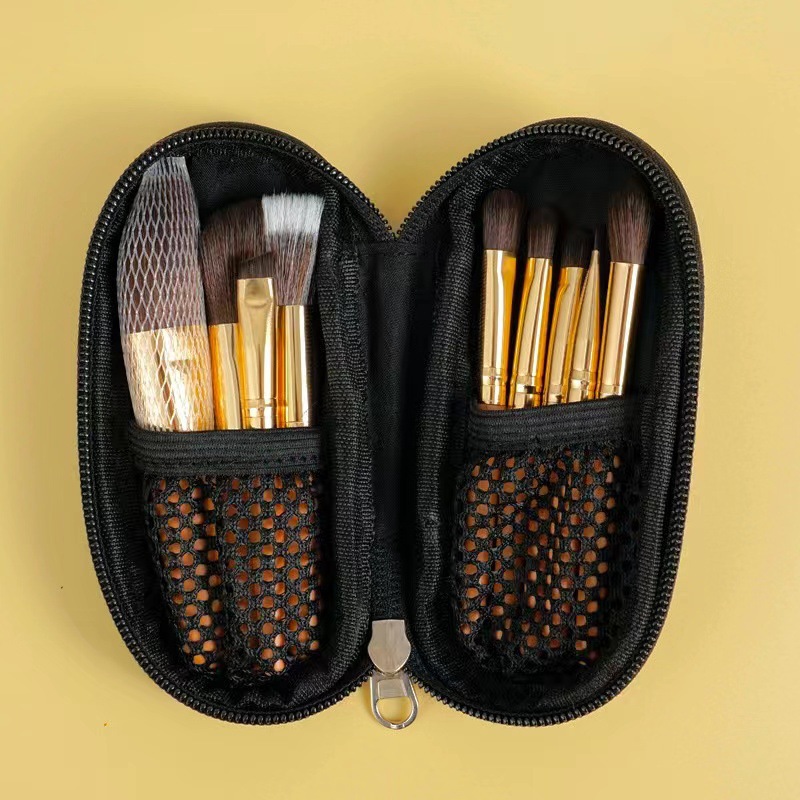 Cangzhou Mini 9 Makeup Brushes Set Newbie Beginner Brushes Portable Portable Travel Brush Suit Face Powder Repair