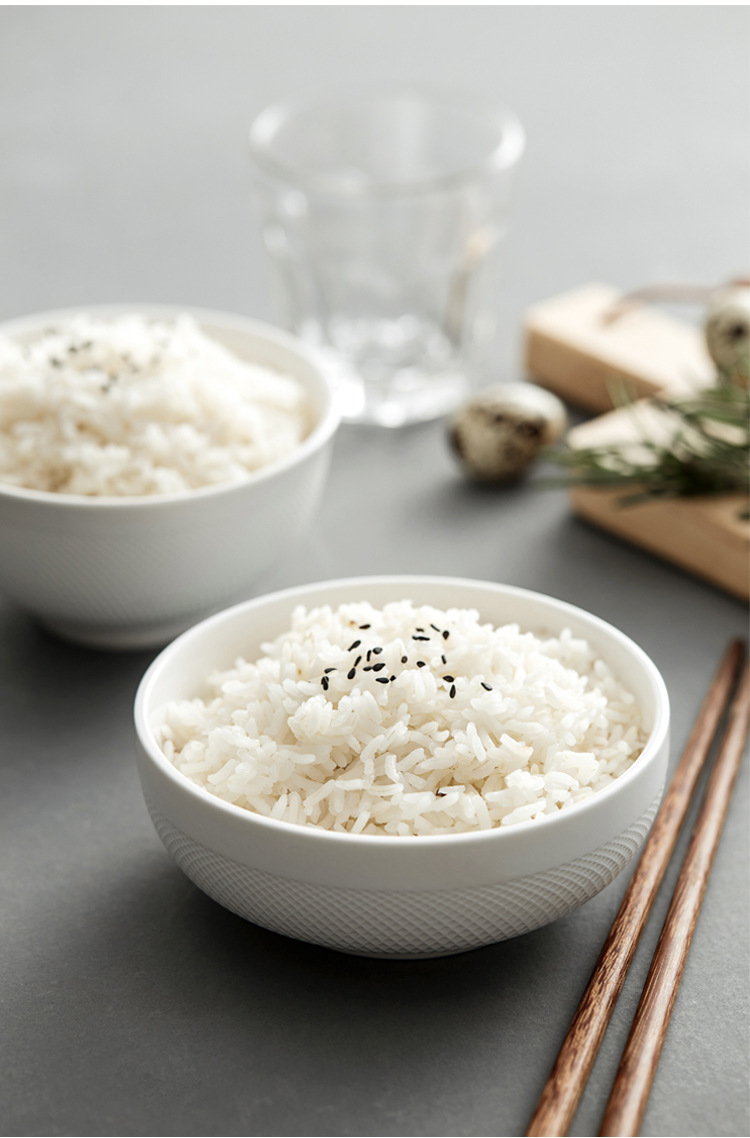 2021新款欧式陶瓷米饭碗家用个性创意高档餐具干饭碗单个吃饭碗