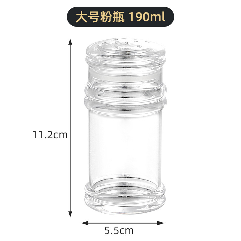 Toothpick Holder Acrylic PS Transparent Plastic Pepper Bottle Toothpick Bottle Toothpick Box Kitchen Supplies