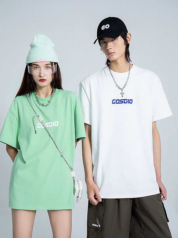 gosolo赤焰男孩夏新款诞生系列经典字母logot恤灿烂独自