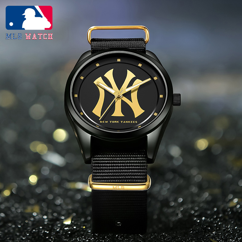 mlb美职棒潮牌手表男时尚潮流男女中性石英表mlb-tp019