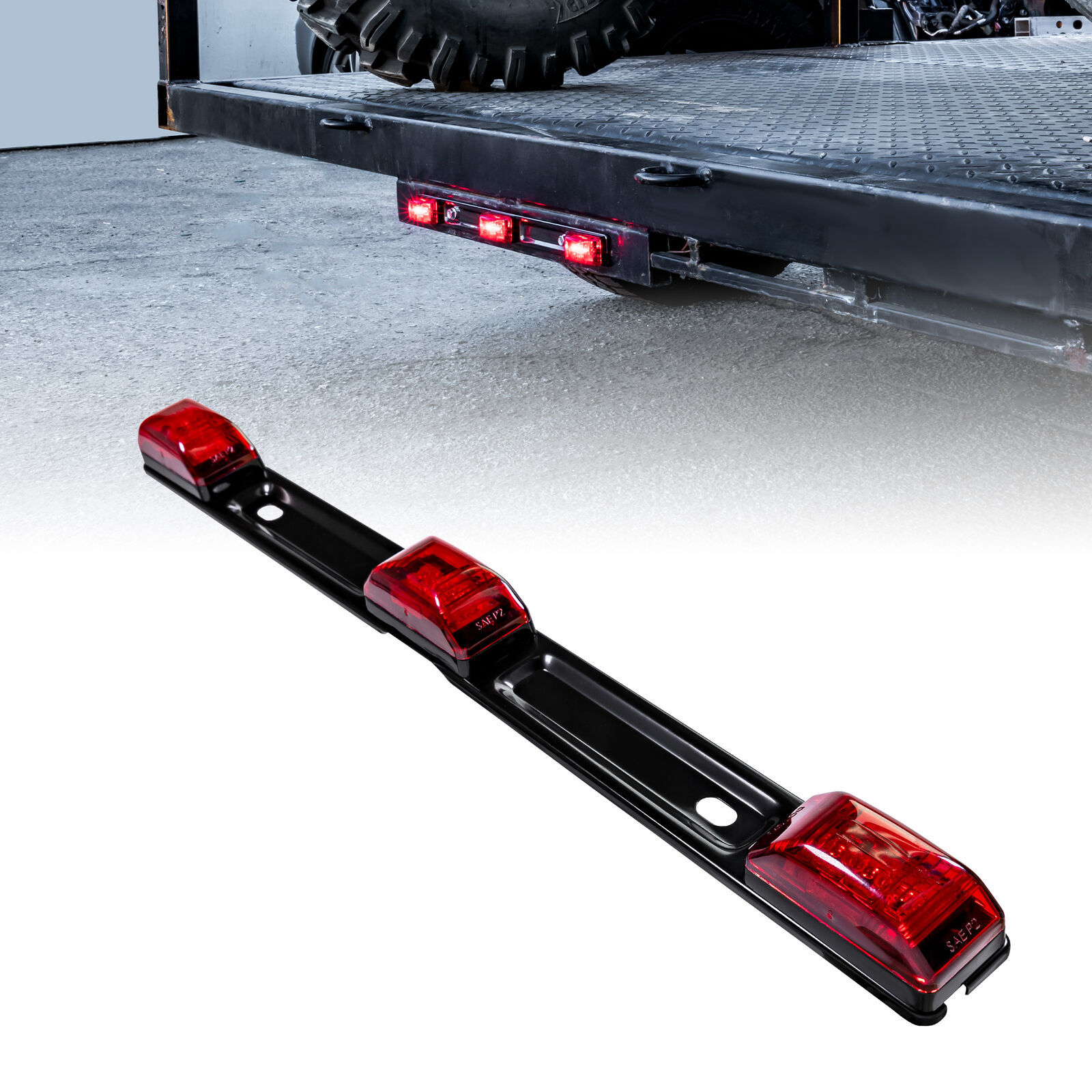 15英寸9led拖车尾灯条防水沙滩摩托挂车叉车卡车货车尾灯刹车灯