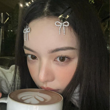 甜酷蝴蝶结BB夹女发夹侧边边夹小夹子前额刘海夹高级感发饰头饰
