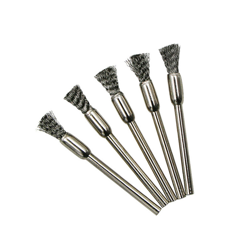 钢丝刷 碗型笔型打磨头 电磨清洁除锈去毛刺 抛光钢丝刷子打磨轮